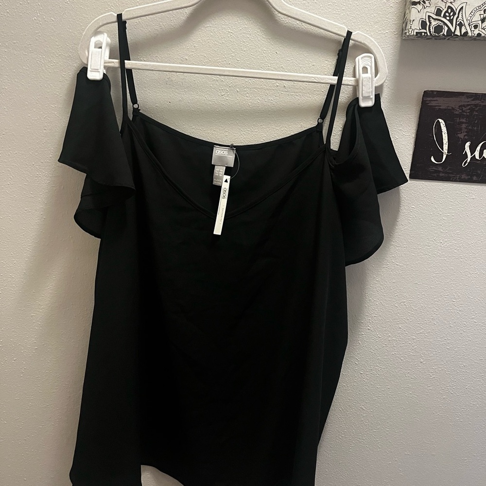 Elegant Black Off-Shoulder Top